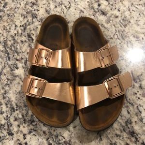 Bronze Birkenstocks
